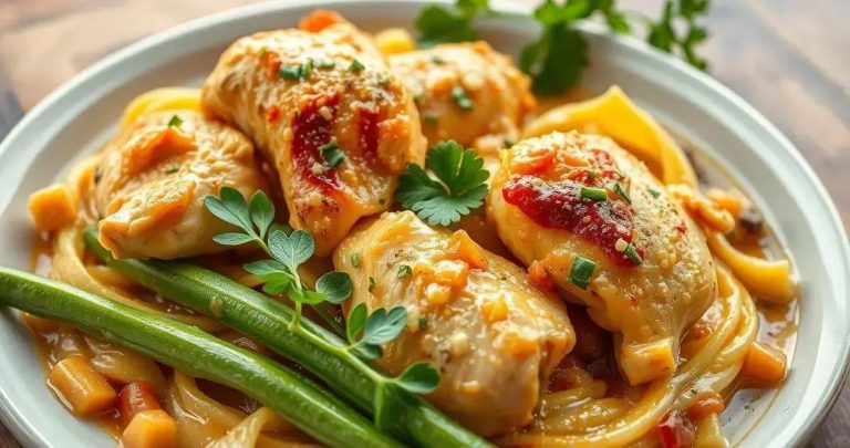 como fazer frango com massa