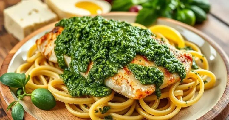 como fazer molho pesto para frango