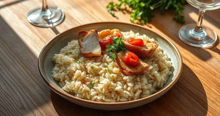 como fazer risoto de frango a passarinho