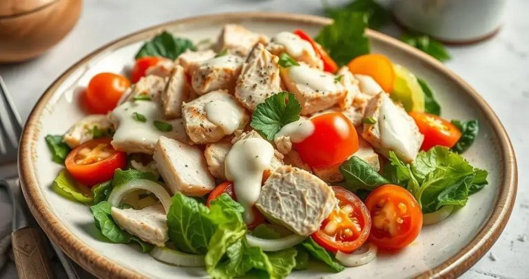 como fazer salada de frango com molho branco