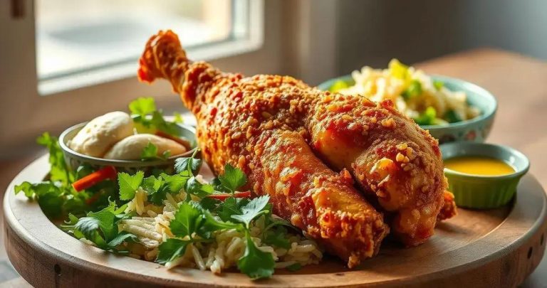 como fazer um frango frito inteiro