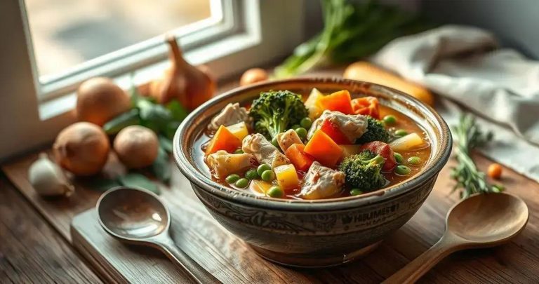 como fazer uma sopa de legumes com carne de frango