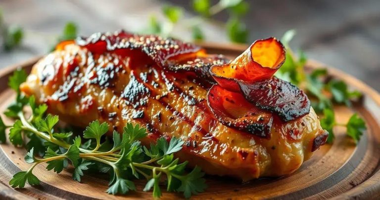 como se faz espetinho de frango com bacon