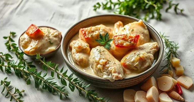 como se faz panqueca de frango com molho branco