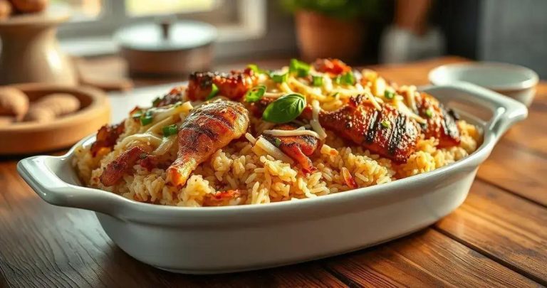 como fazer um arroz de forno com frango