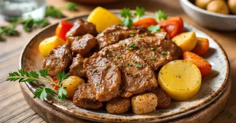 carne de panela com batata
