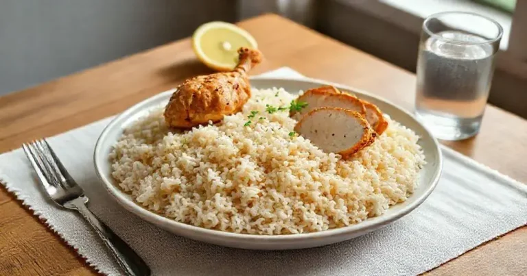 como fazer arroz com frango simples