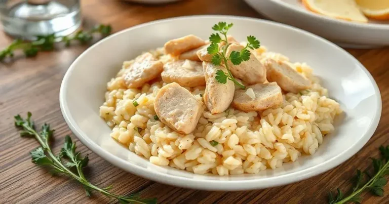 como fazer risoto com frango desfiado
