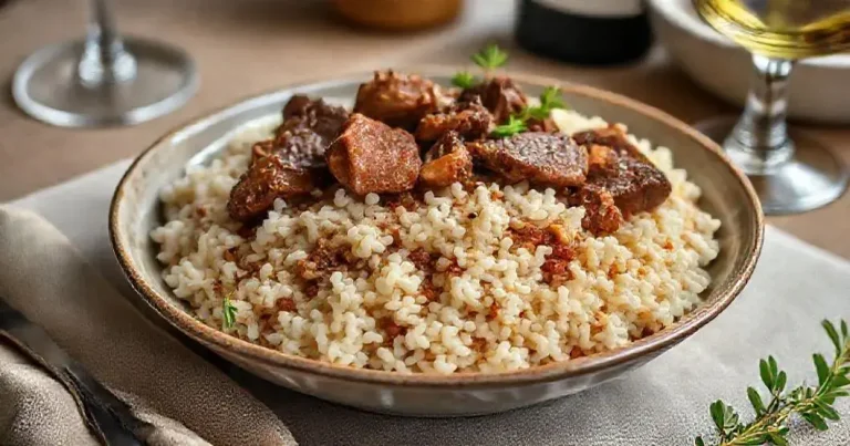 risoto de carne