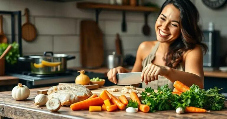 como fazer caldo de peito de frango