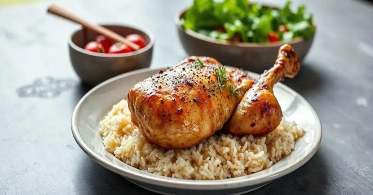 como fazer coxa de frango assada no microondas