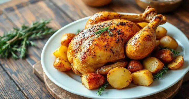 Receita De Frango Assado Com Batata