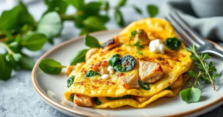 Receita De Omelete De Frango Fitness