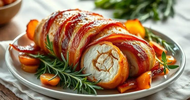 Como Fazer Frango Enrolado Com Bacon? como fazer frango enrolado com bacon