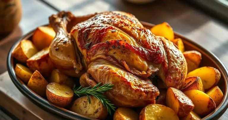 como fazer frango a passarinho assado no forno com batatas