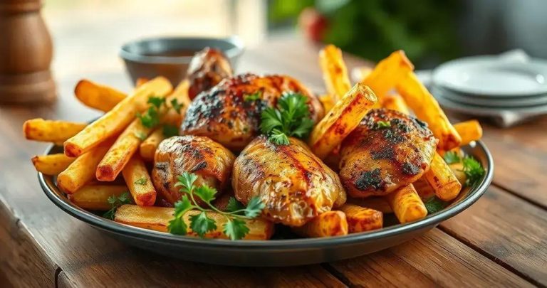 como fazer frango com batata palha no forno