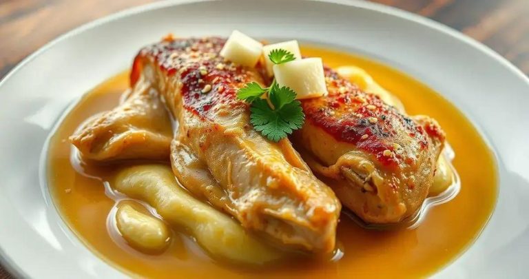 frango com creme de batata