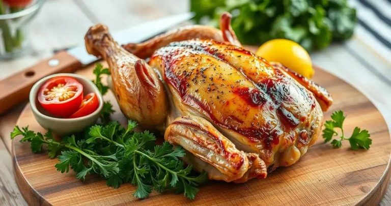 Filé de frango grelhado suculento