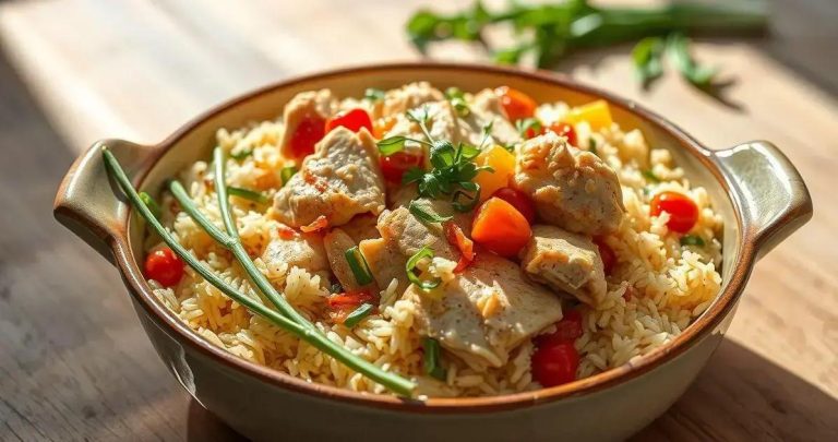 como fazer arroz de frango xadrez