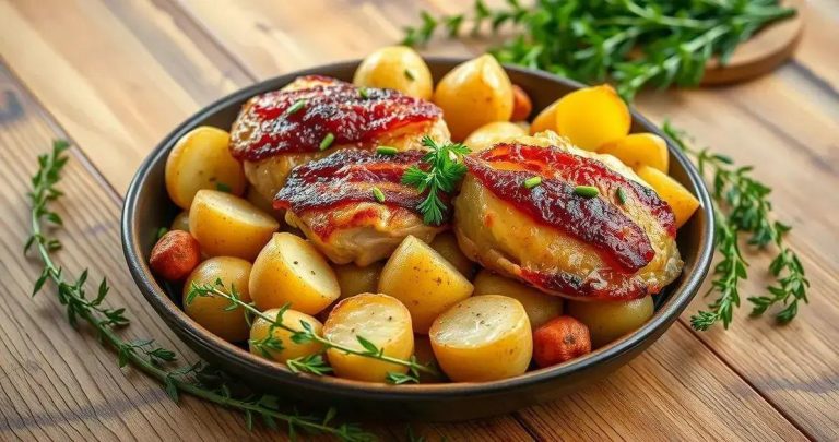 Como Fazer Batata Com Frango E Bacon No Forno? como fazer batata com frango e bacon no forno