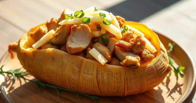 como fazer batata recheada com frango e queijo