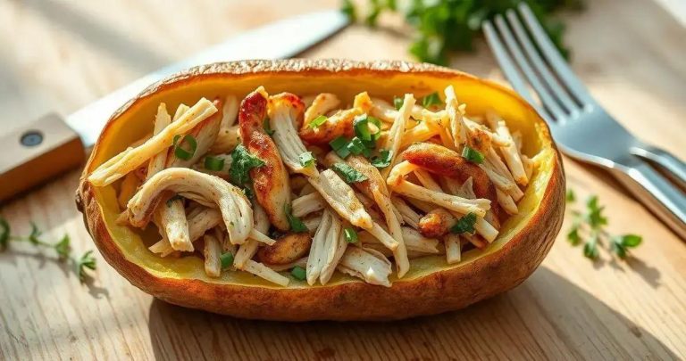 como fazer batata recheada com frango simples