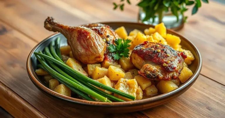 como fazer frango caipira com mandioca