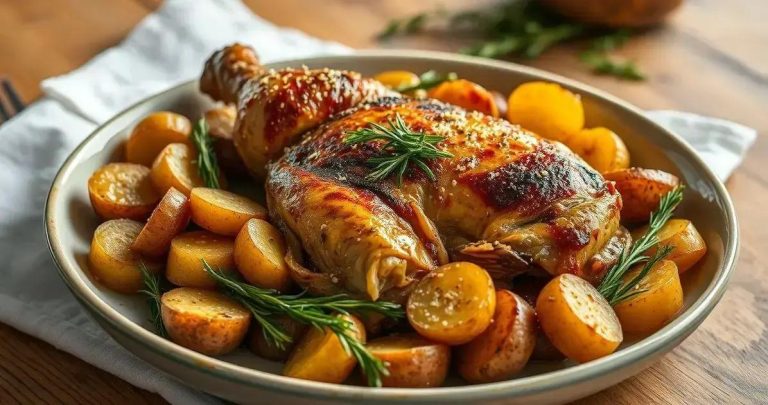 como fazer frango com batata no forno simples