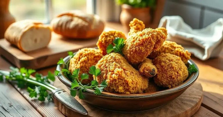 como fazer frango empanado com fuba assado