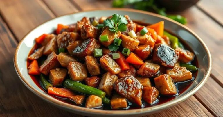 como fazer frango picadinho com molho shoyu