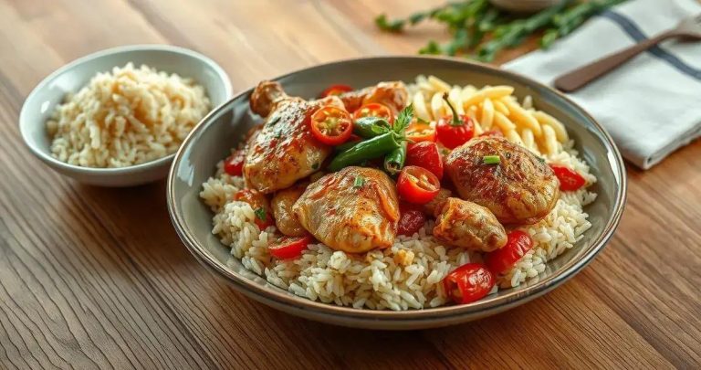 como fazer frango xadrez com arroz