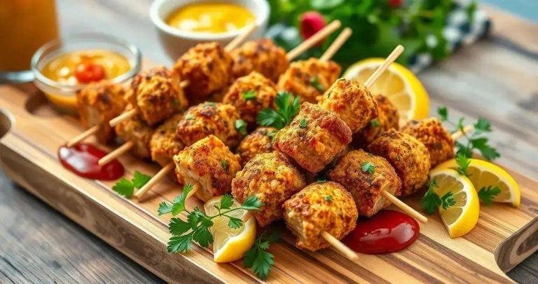 Como Fazer Mini Espetinho De Frango Empanado Para Festa? como fazer mini espetinho de frango empanado para festa