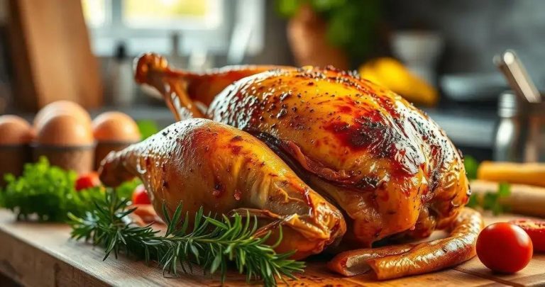 como fazer o frango ficar dourado no forno