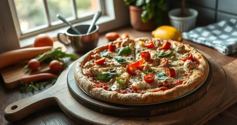 como fazer pizza facil de frango