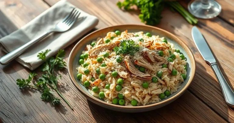 como fazer risoto de frango desfiado