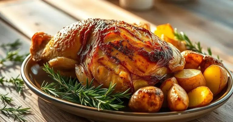 como fazer sobrecoxa de frango assada com batata