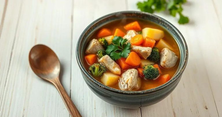 como fazer sopa de legumes com frango light