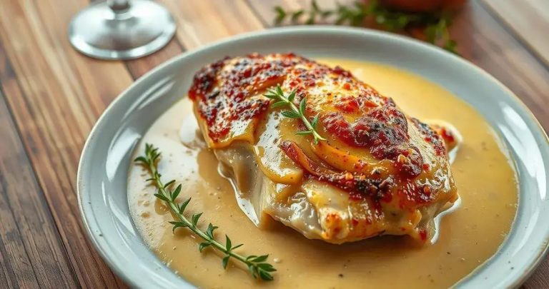 como fazer um frango ao creme de cebola