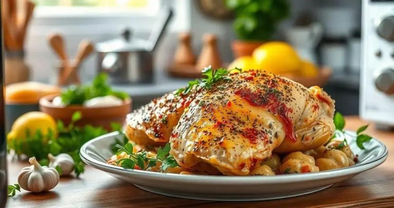 como fazer um frango no microondas