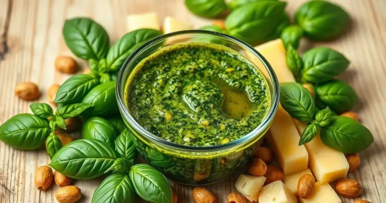como fazer um molho pesto