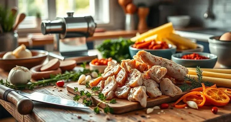 como fazer uma linguiça de frango