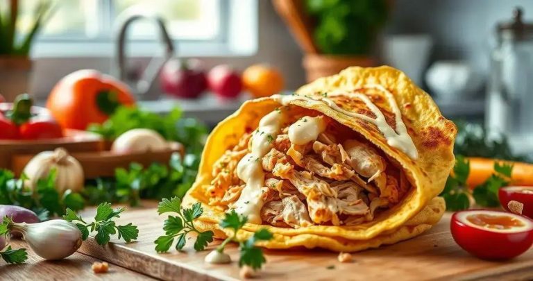 como fazer uma panqueca de frango simples