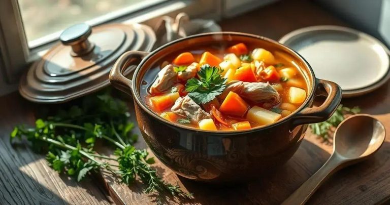 como se faz sopa de frango com legumes