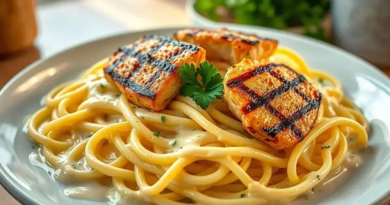 Macarrão ao Molho Branco com Frango: Receita Cremosa e Irresistível macarrão ao molho branco