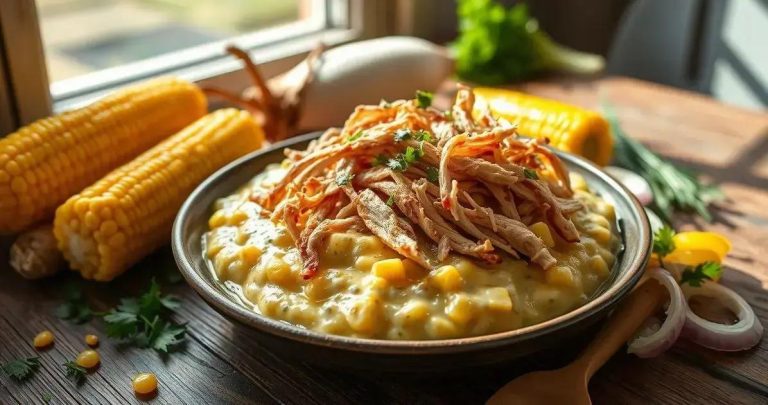 como fazer creme de milho com frango desfiado