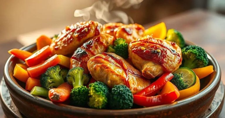 como fazer frango com legumes cozido