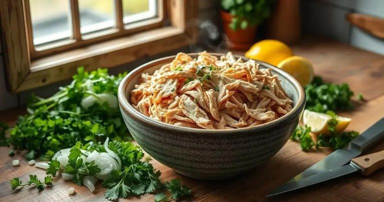 como fazer frango desfiado rapido