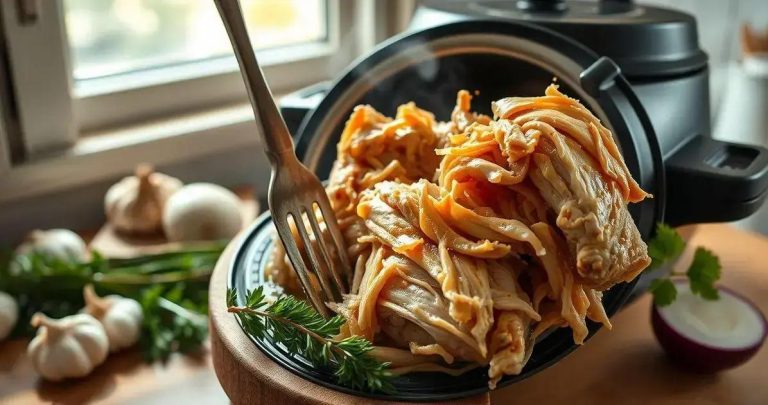 como fazer frango na panela de pressão para desfiar