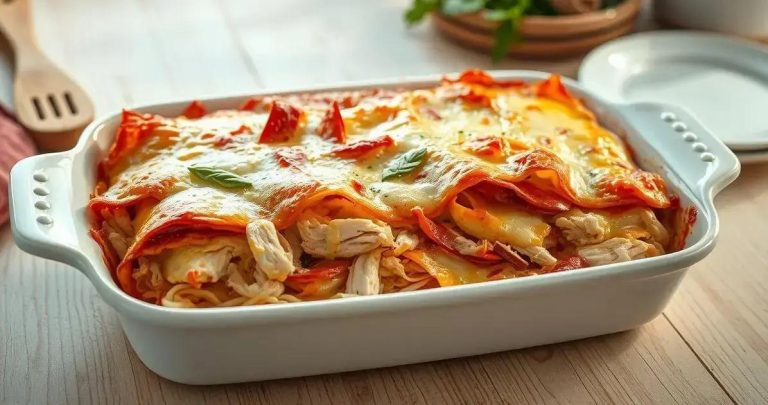 como fazer lasanha de frango com presunto e mussarela