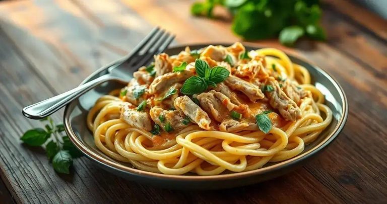 como fazer macarrão com molho de frango